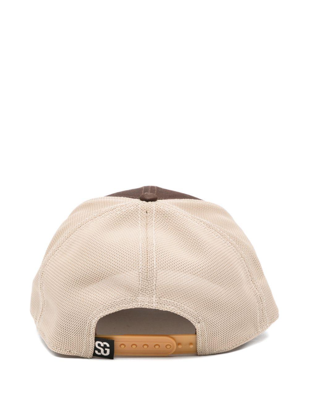 SOUTH GARAGE Cappello da baseball Flex marrone arancione e avorio 