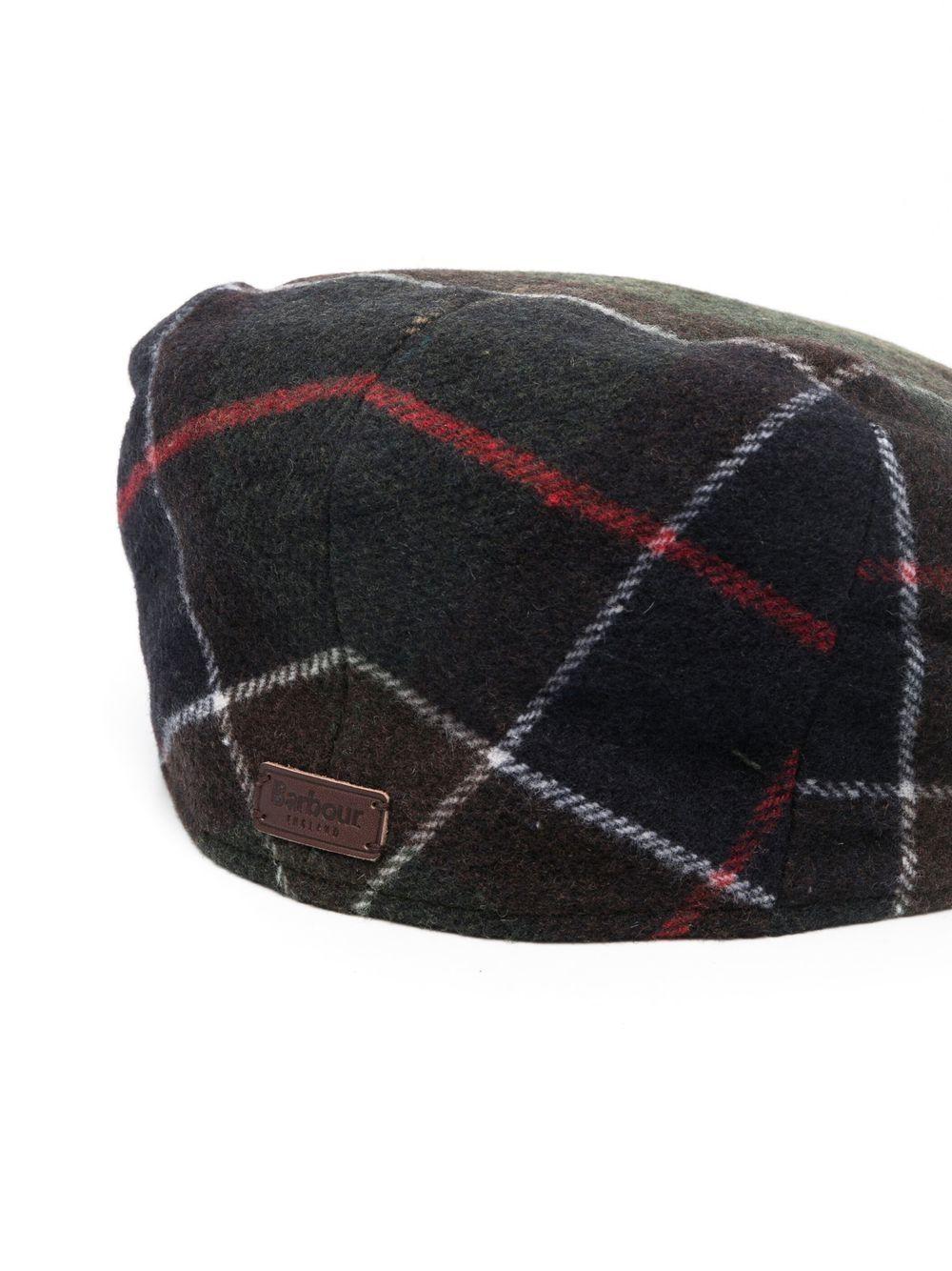 BARBOUR Cappello baker boy tartan 