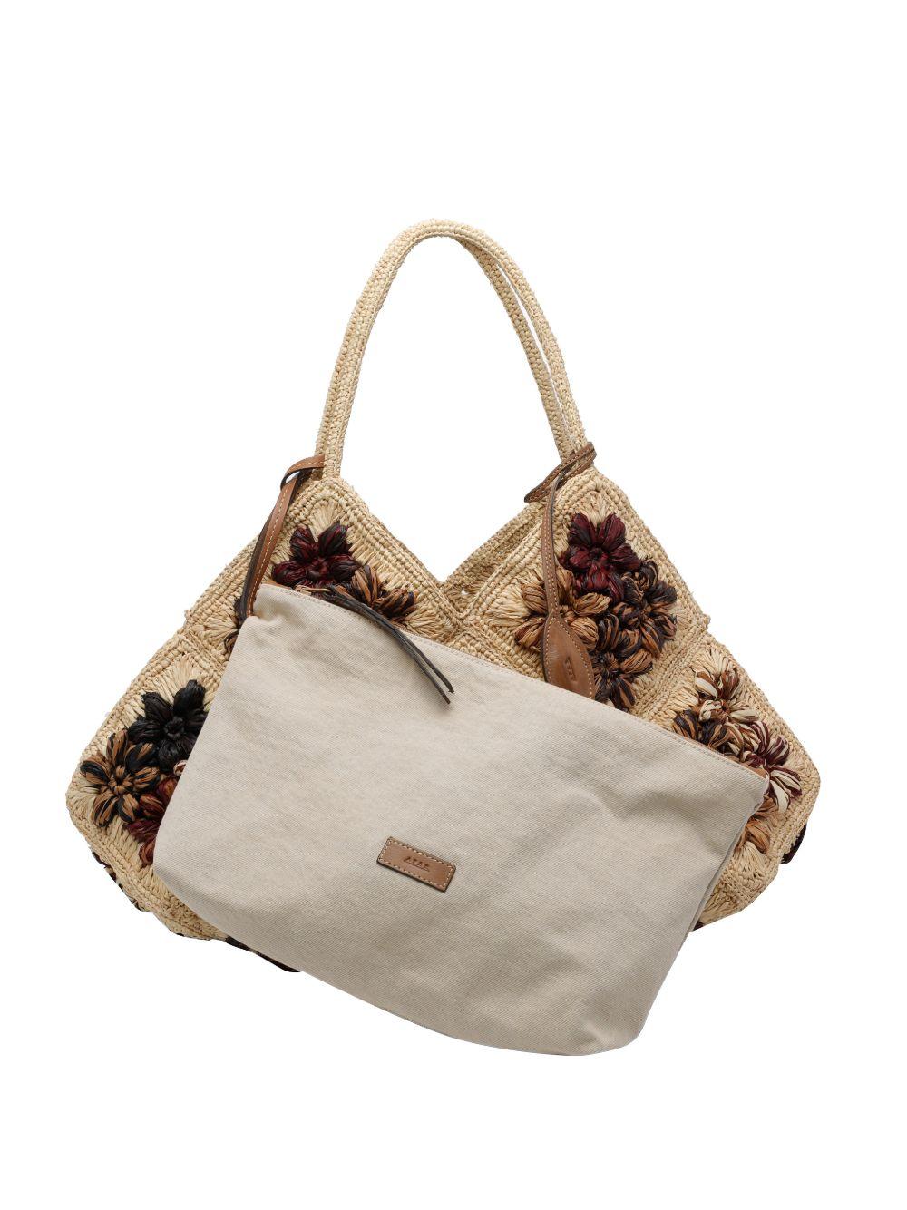 AFAR Borsa a spalla Desire in rafia 