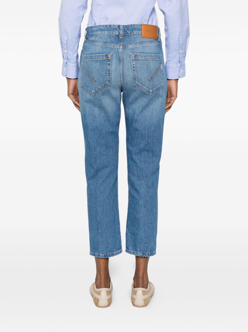 DONDUP Jeans lunghi Koons con bottoni 