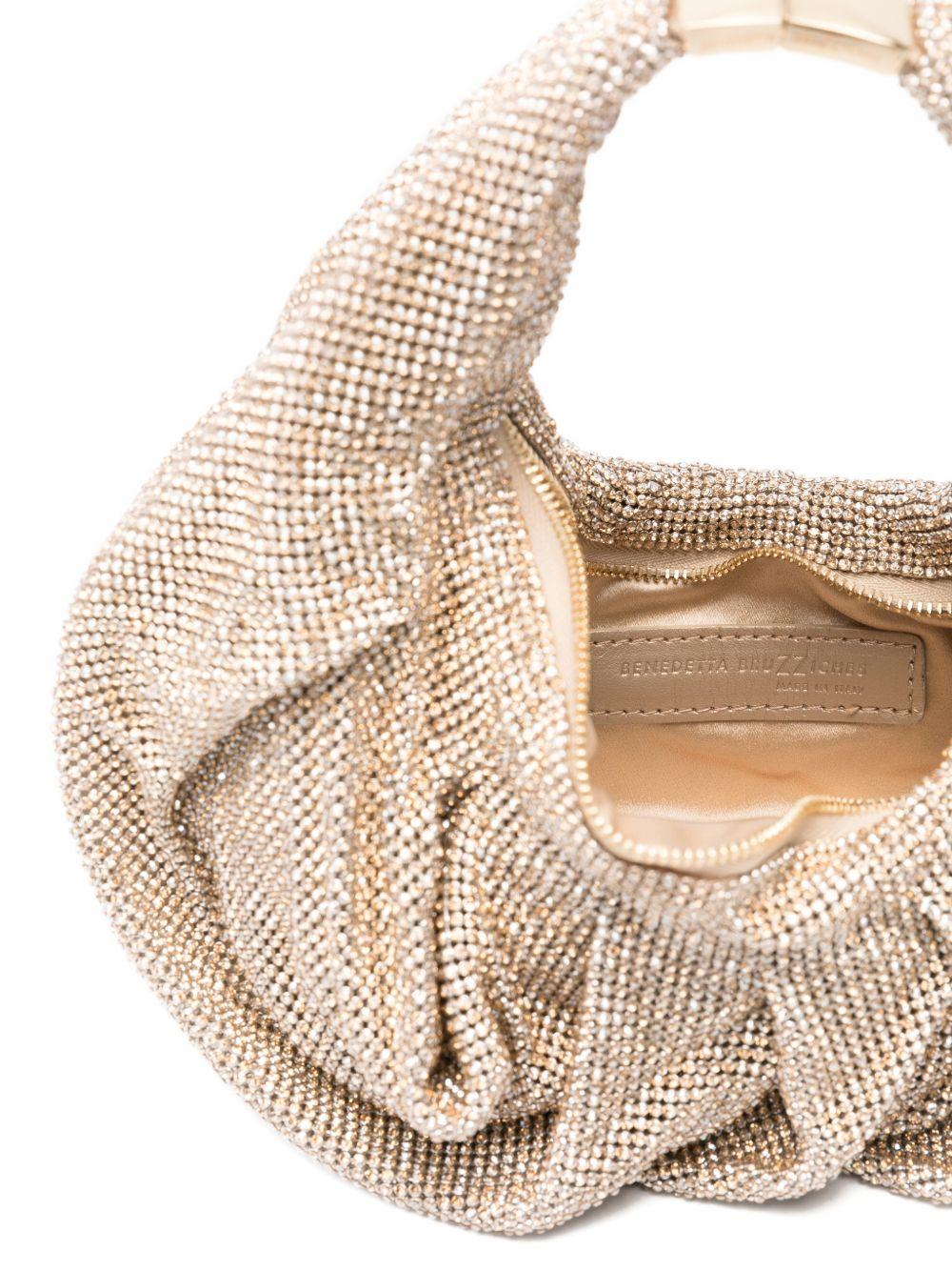 BENEDETTA BRUZZICHES Borsa 'Yennefer crystal' oro 