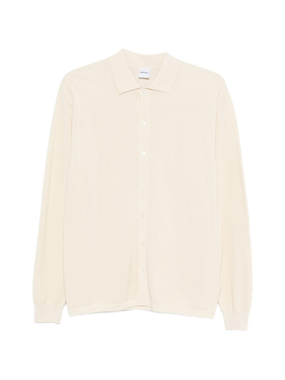 ASPESI Camicia in cotone beige 