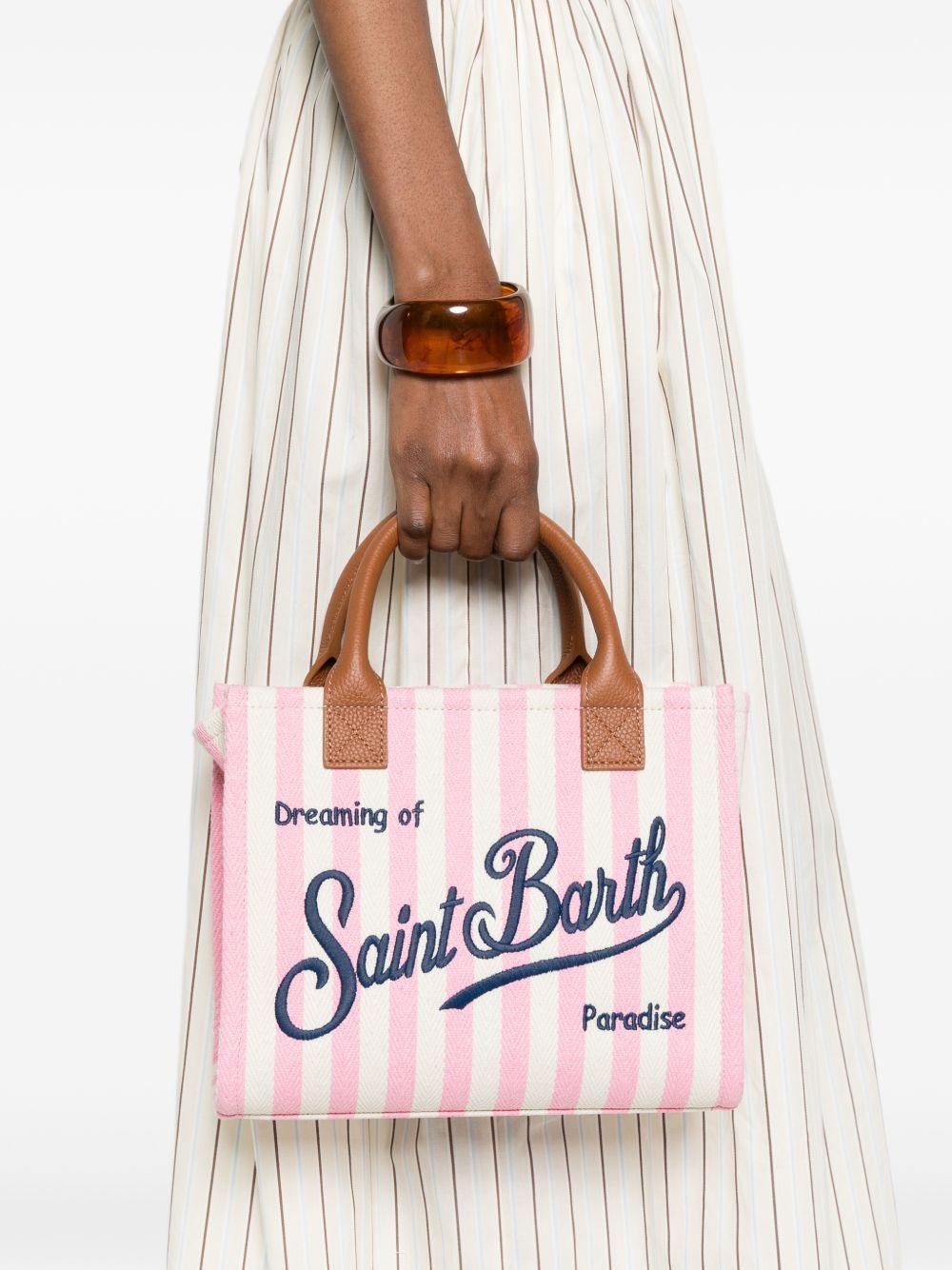 MC2 SAINT BARTH Borsa a mano Vanity Bag Midi con rifiniture in pelle 