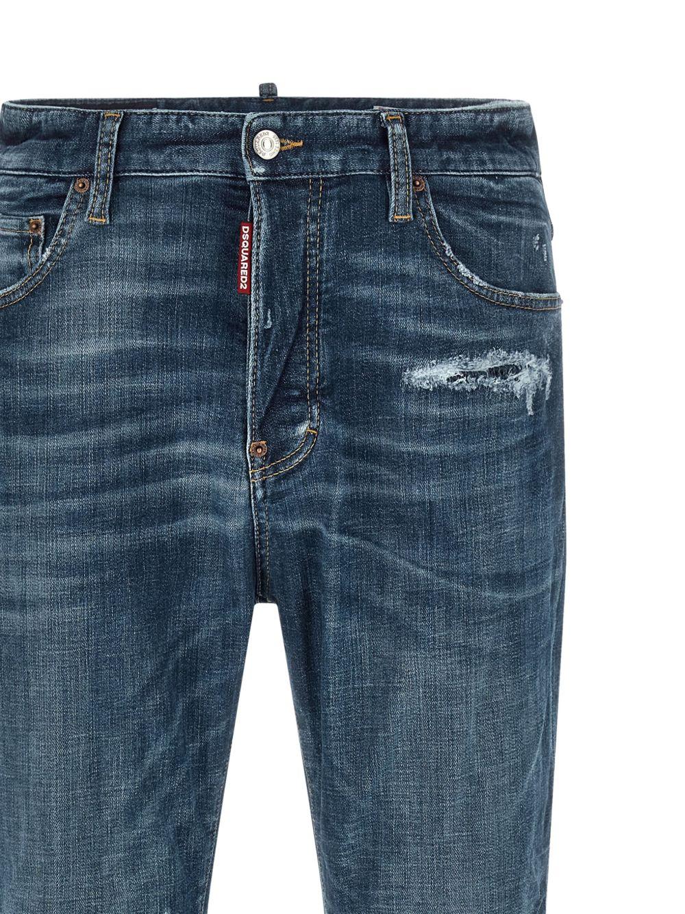 DSQUARED2 Jeans in cotone blu 