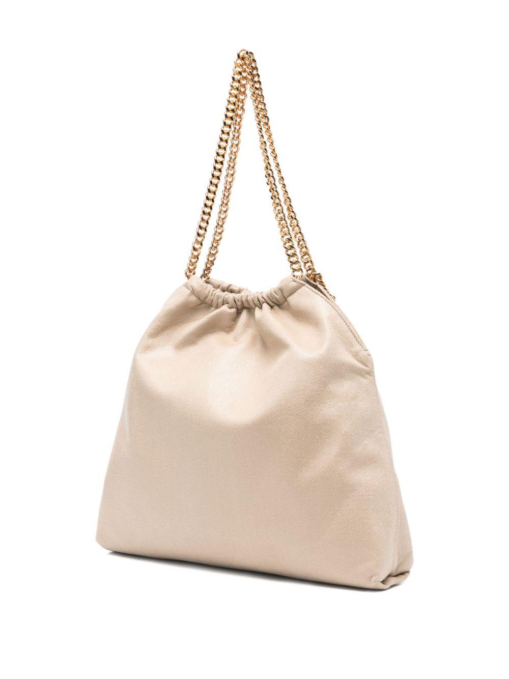 STELLA MCCARTNEY Borsa a spalla Falabella Drawstring beige 