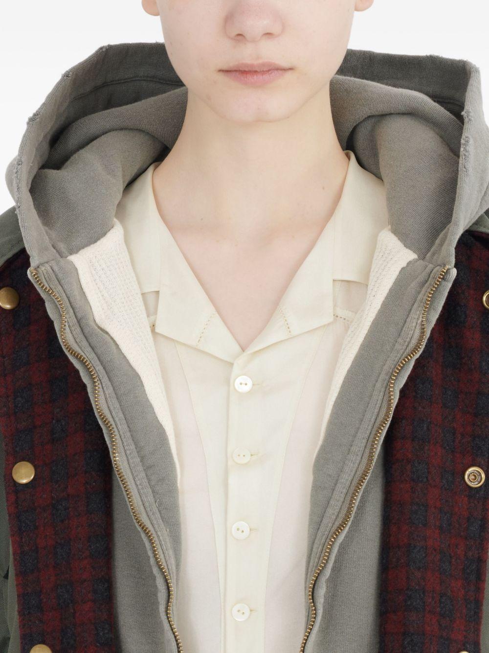 MAISON MARGIELA Giubbotto verde oliva con bottoni 