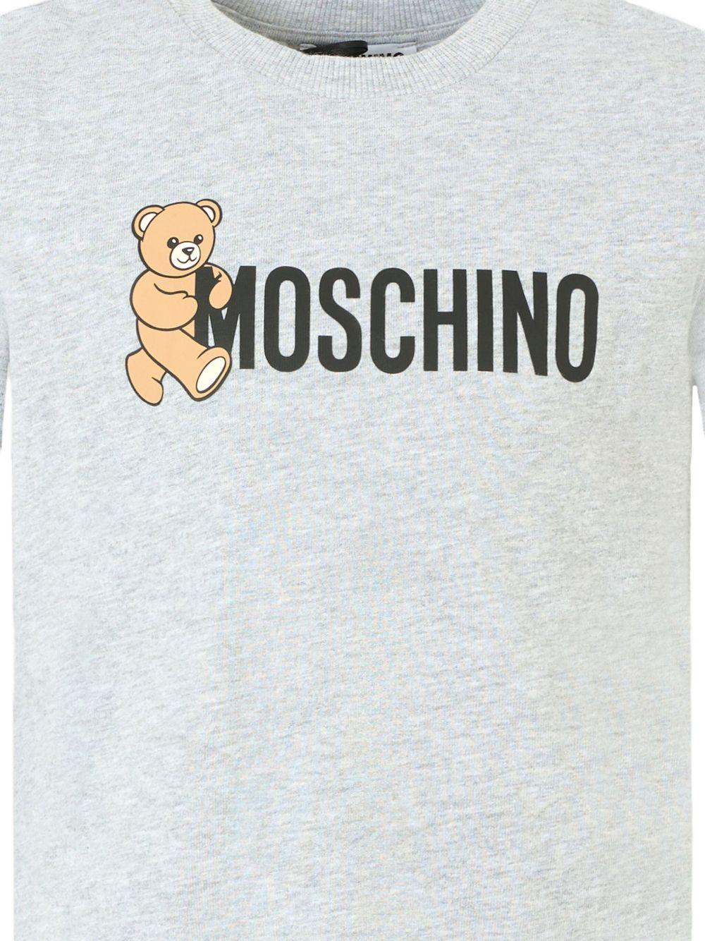 MOSCHINO T-shirt in cotone con stampa logo 