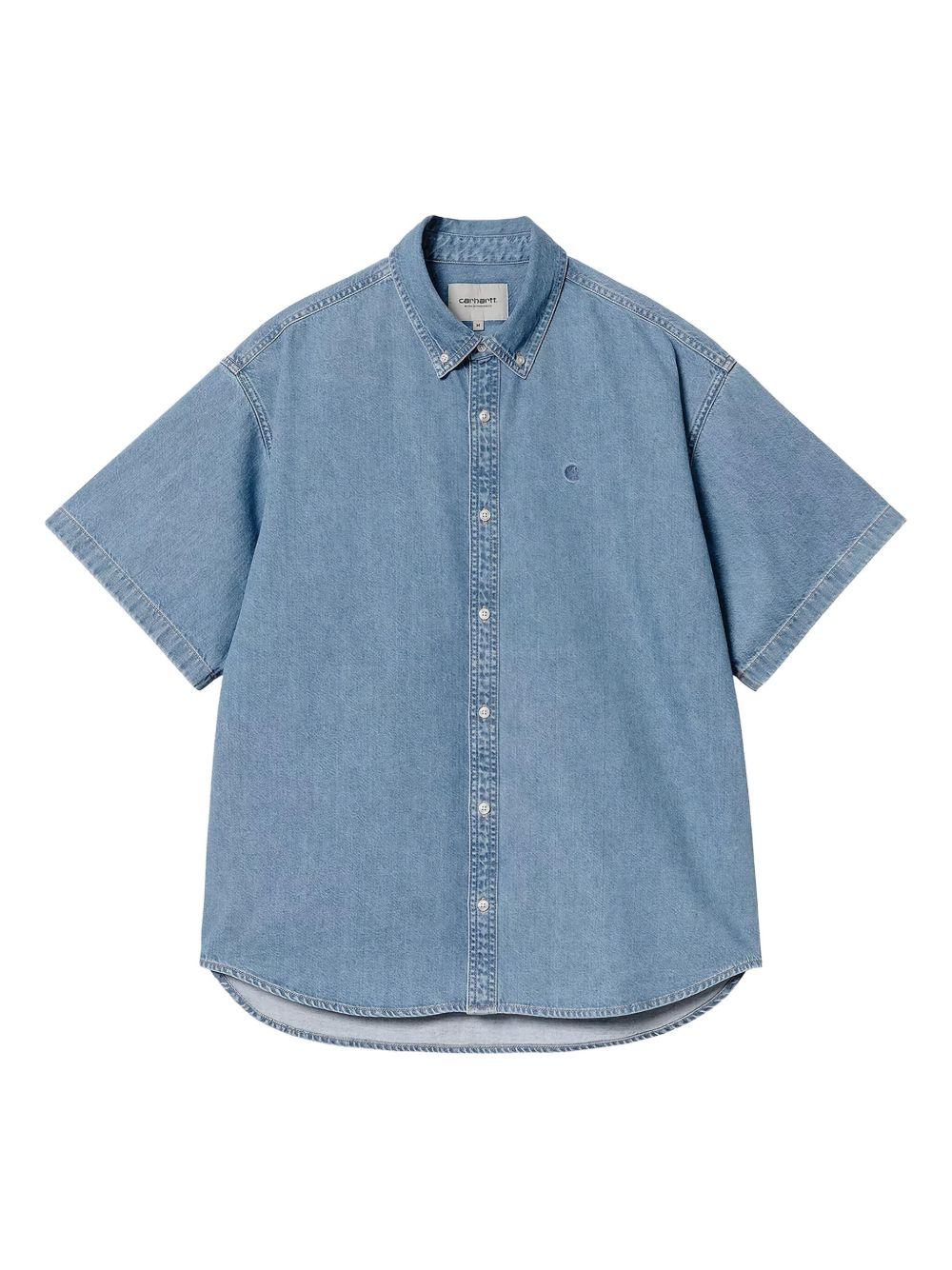 CARHARTT WIP Camicia in denim svasata a maniche corte 