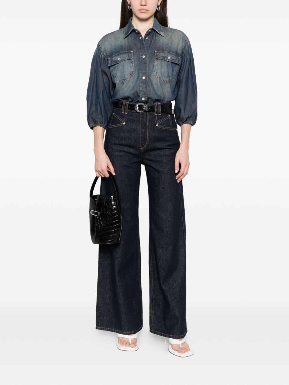 PINKO Camicia Danae in denim con tasche 