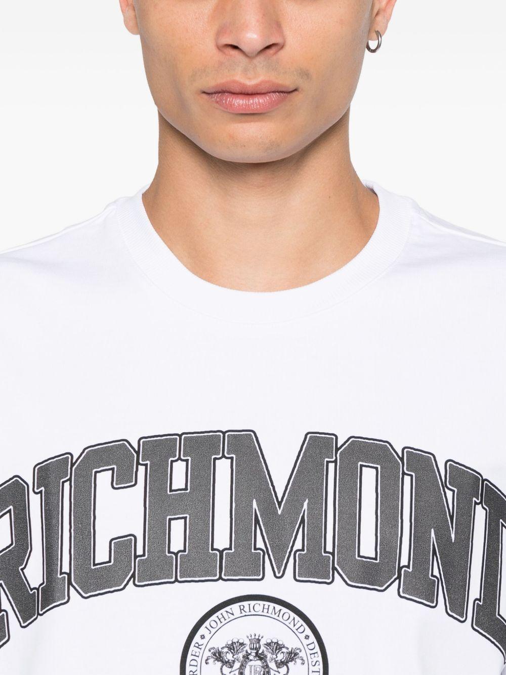 JOHN RICHMOND T-shirt a maniche lunghe con logo 