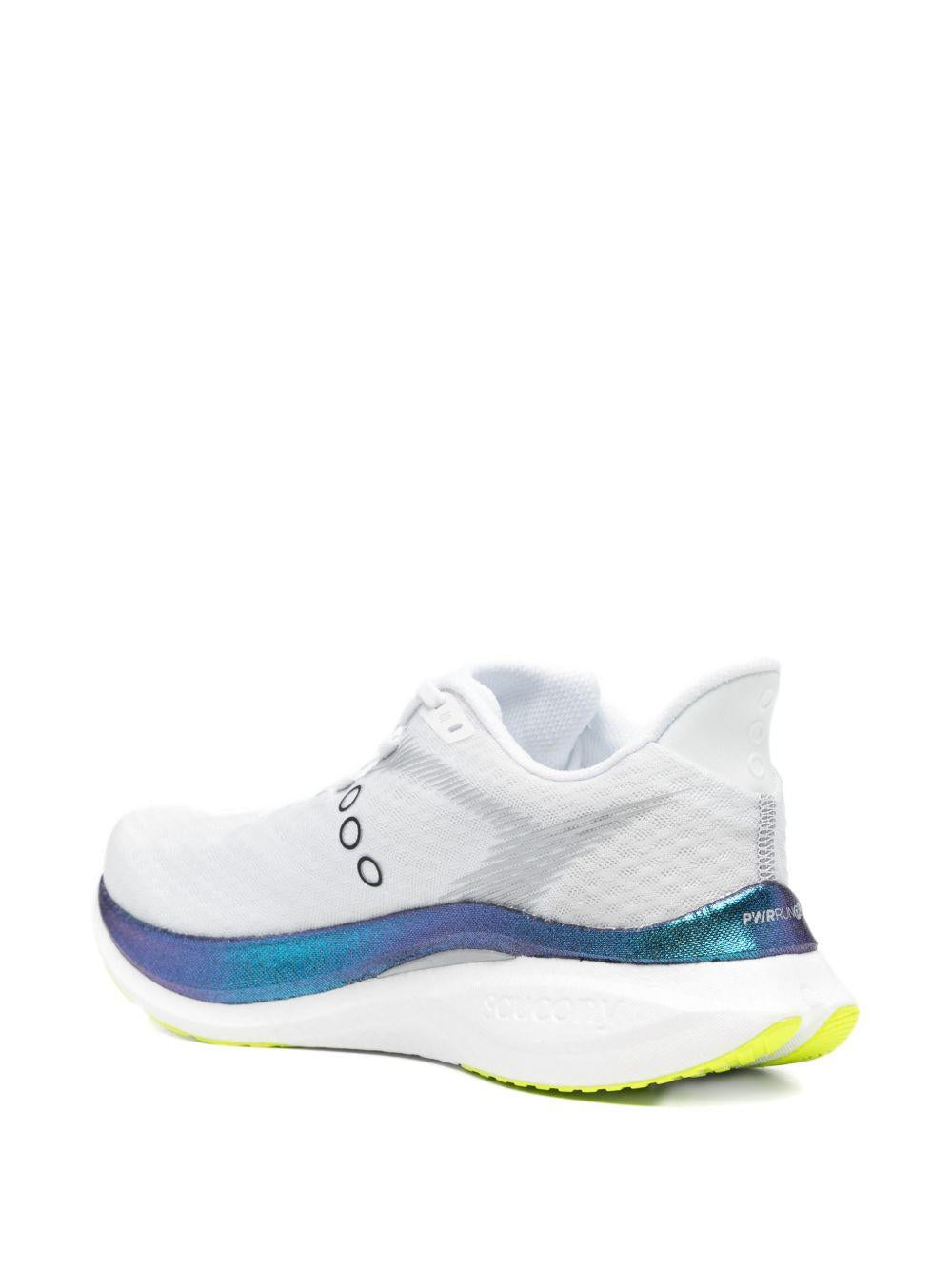 SAUCONY Sneakers Endorphin Speed bianche e celesti 