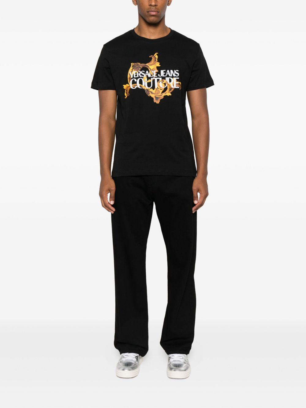 VERSACE JEANS COUTURE T-shirt girocollo con stampa 