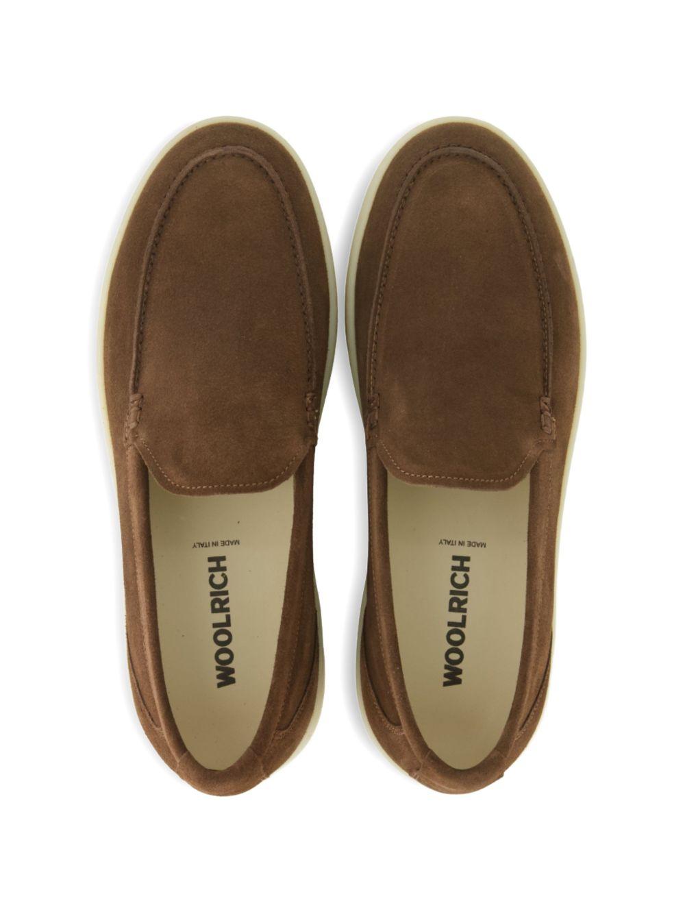 WOOLRICH Mocassini Double U.T  marroni 
