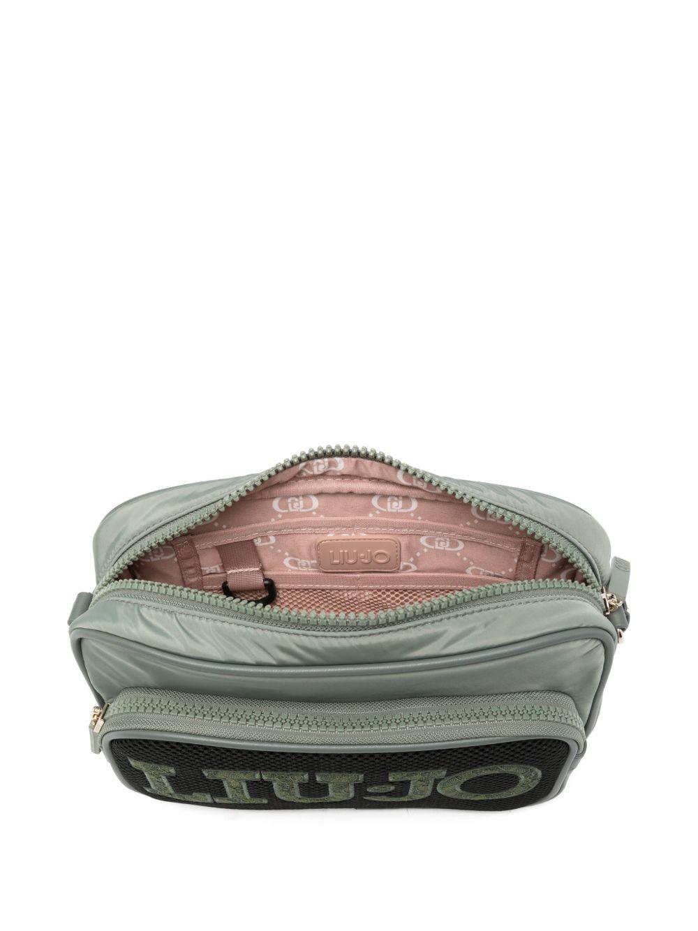 LIUJO Borsa tracolla grigia con logo 