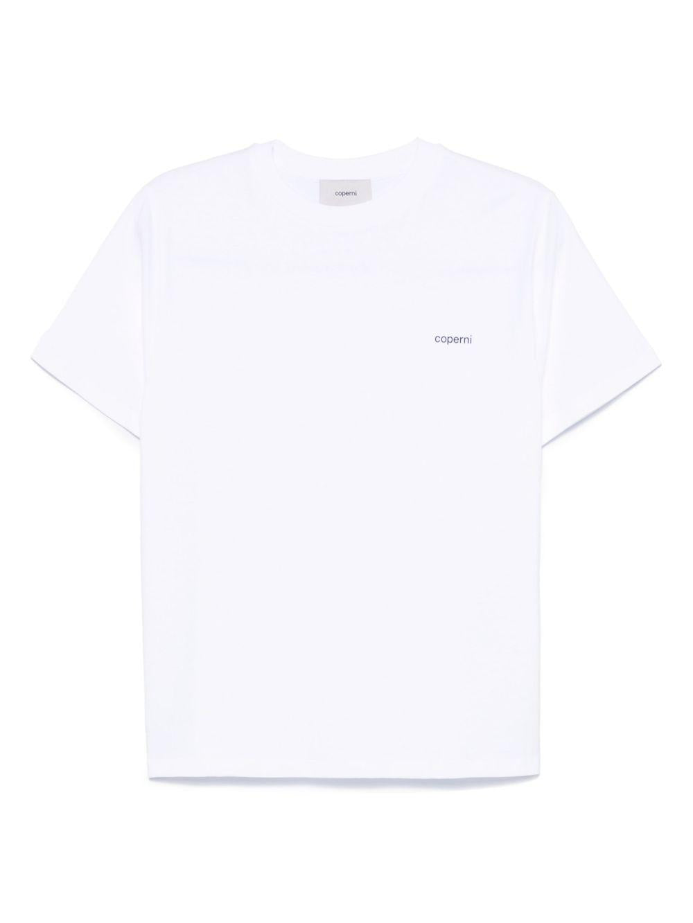 COPERNI T-shirt 'Logo Boxy' in cotone bianco 