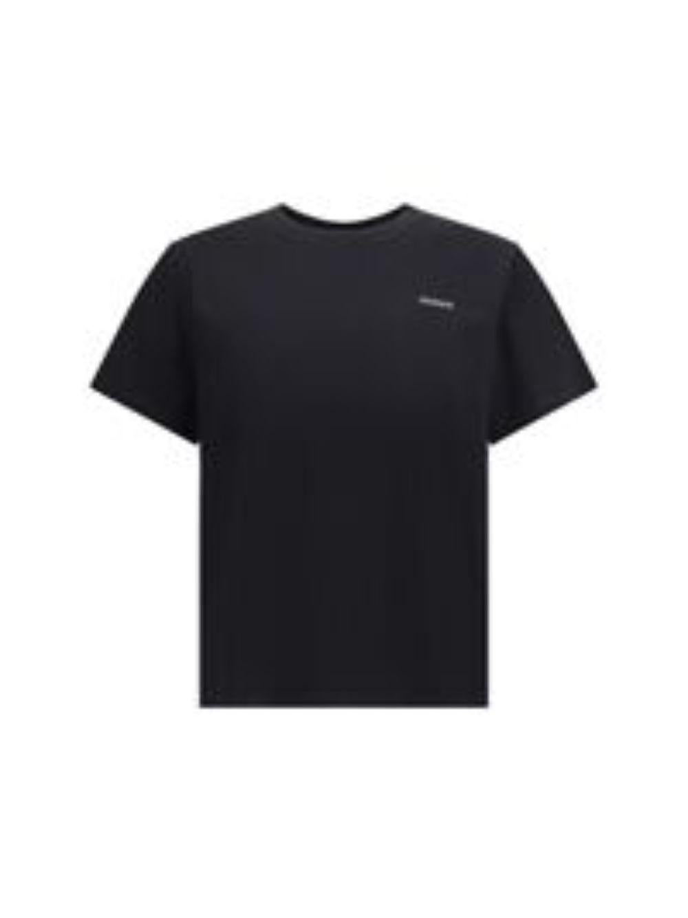 PREMIATA T-shirt in cotone nero con logo bianco 