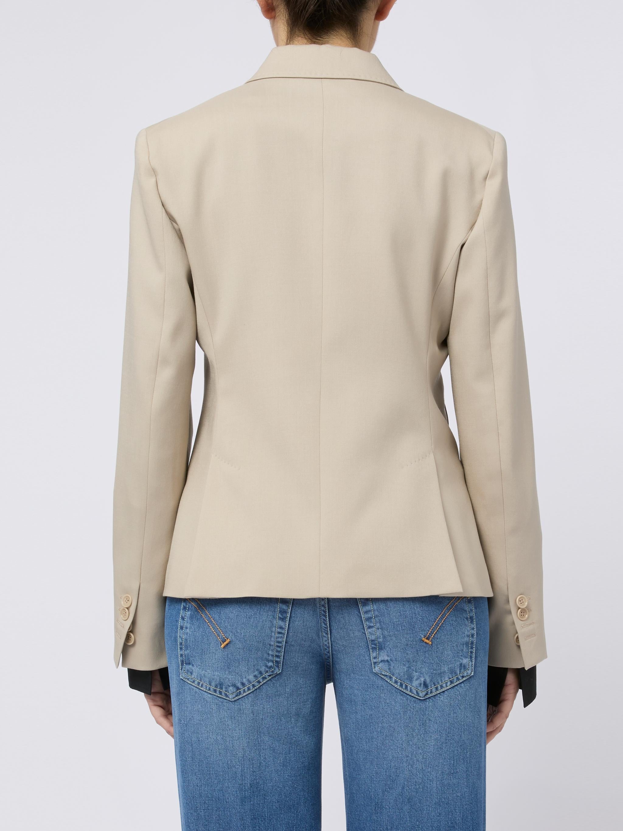 MAX MARA Giacca Mxsplacido doppiopetto ecrù 