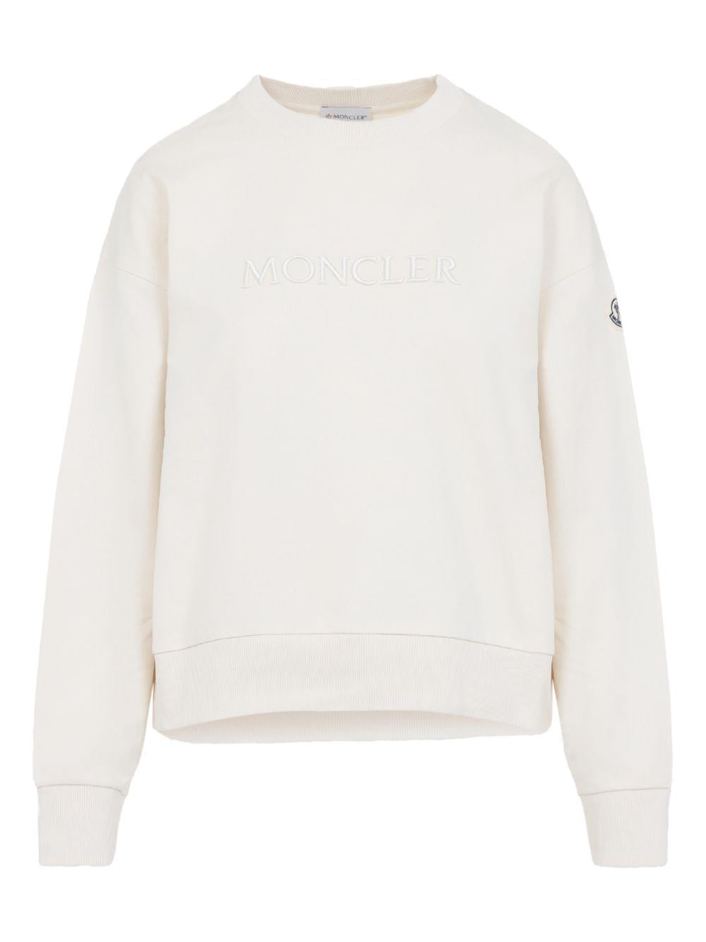 MONCLER Felpa girocollo con logo 