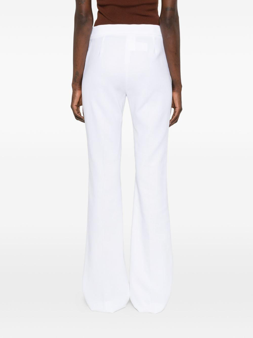 MAX MARA Pantaloni Cecina in cotone bianco 