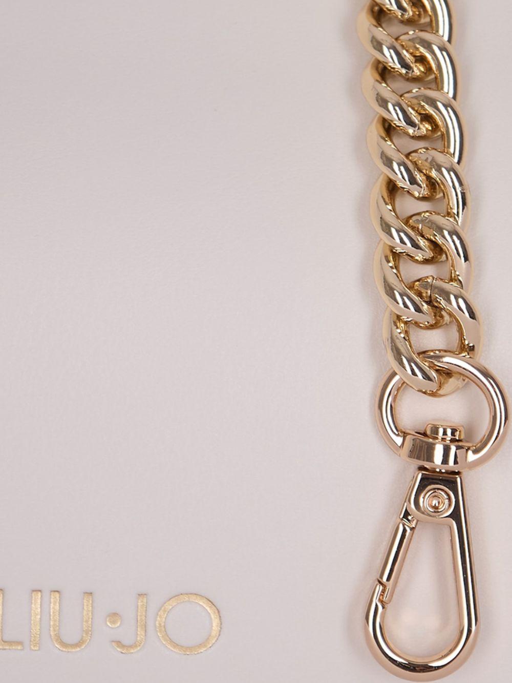 LIUJO Borsa Ricci a spalla piccola avorio 