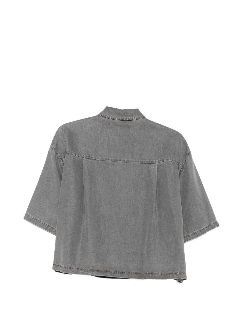 SEMICOUTURE Camicia Shana grigio scuro 