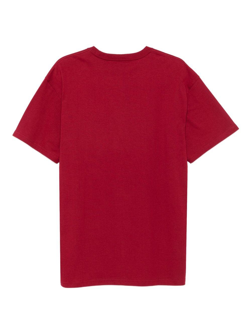 CARHARTT WIP T-shirt in cotone rosso con logo 