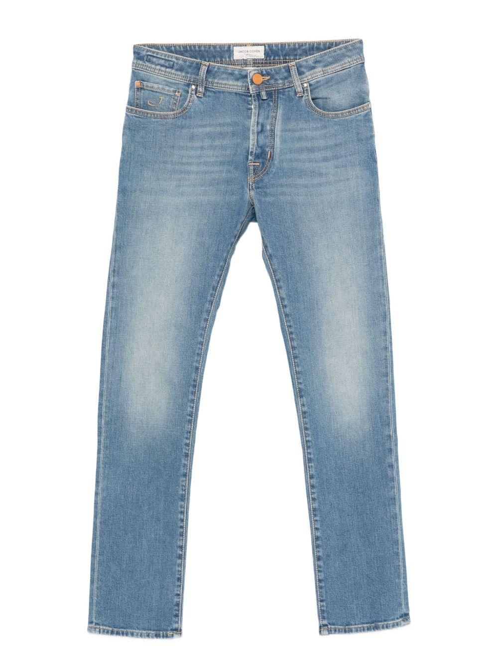 JACOB COHEN Blu jeans effetto wash 