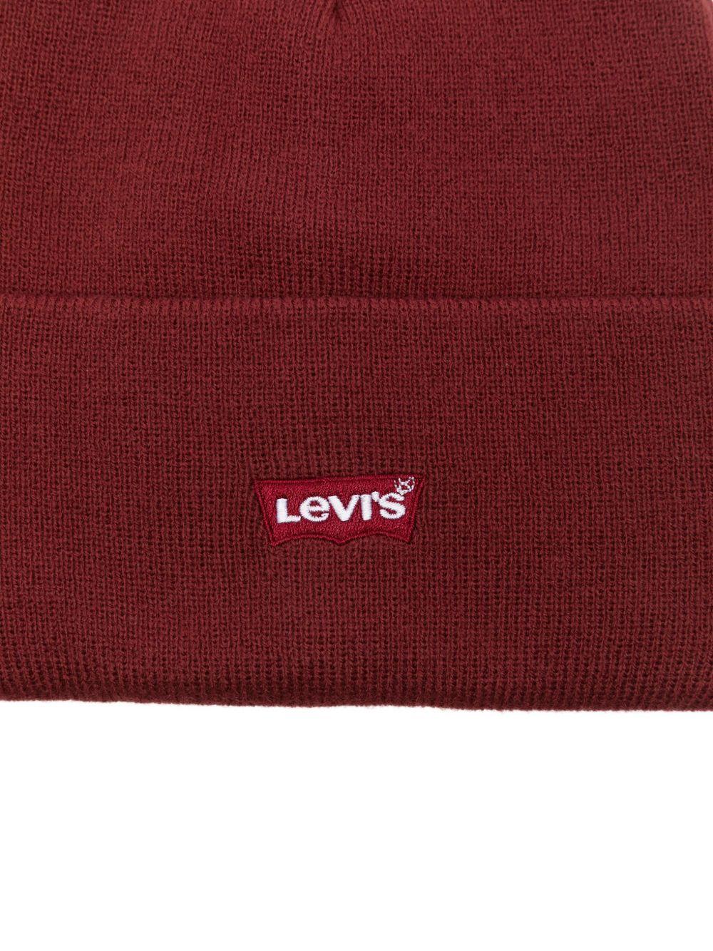 LEVIS Berretto rosso con logo 