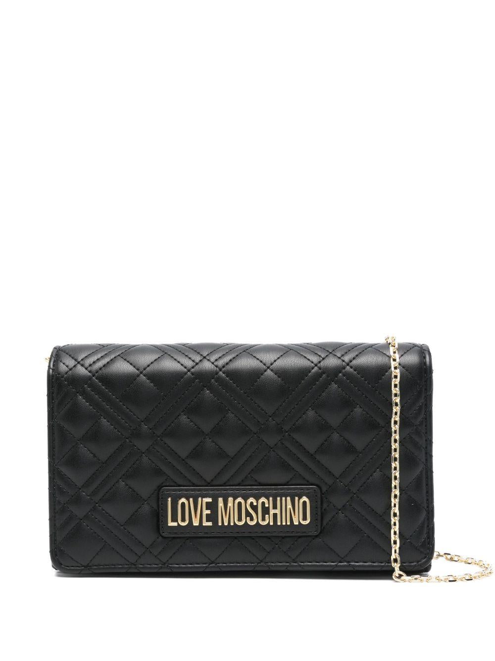 LOVE MOSCHINO Borsa a tracolla matelassé nera 