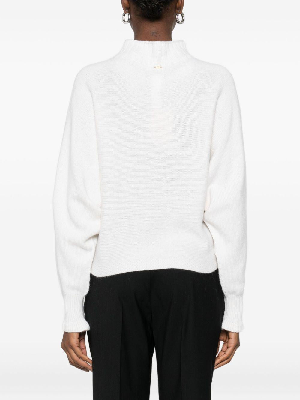 TWINSET Maglione con collo alto polsini svasati 