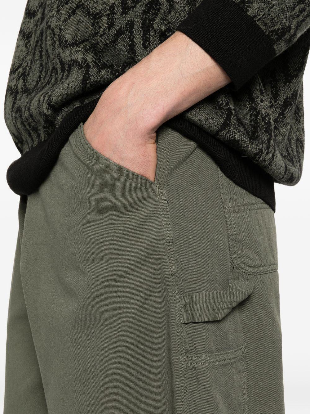 CARHARTT WIP Pantaloni in cotone verde con tasche 