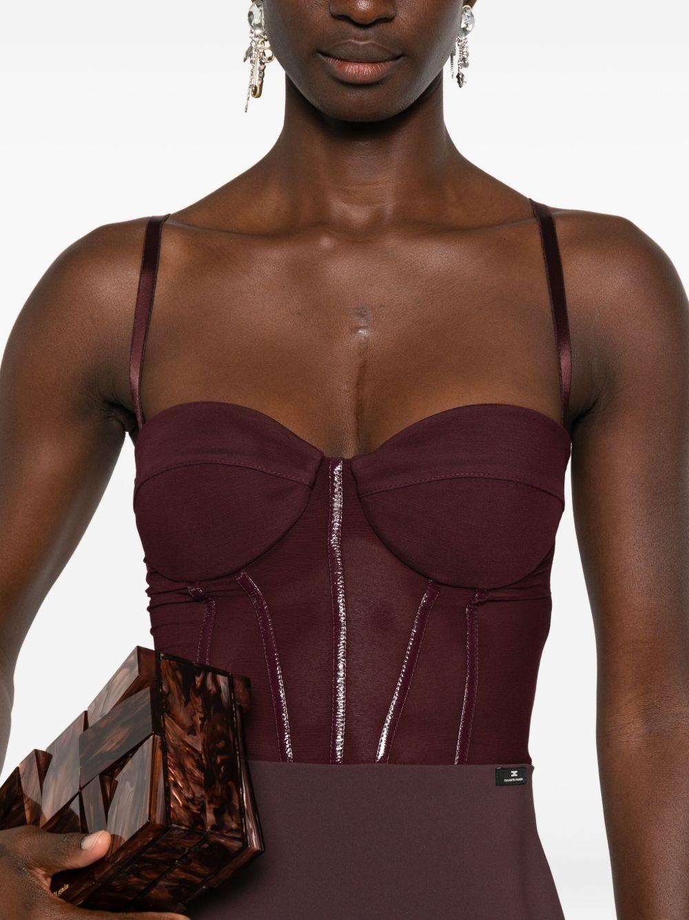 ELISABETTA FRANCHI Abito lungo a corsetto 