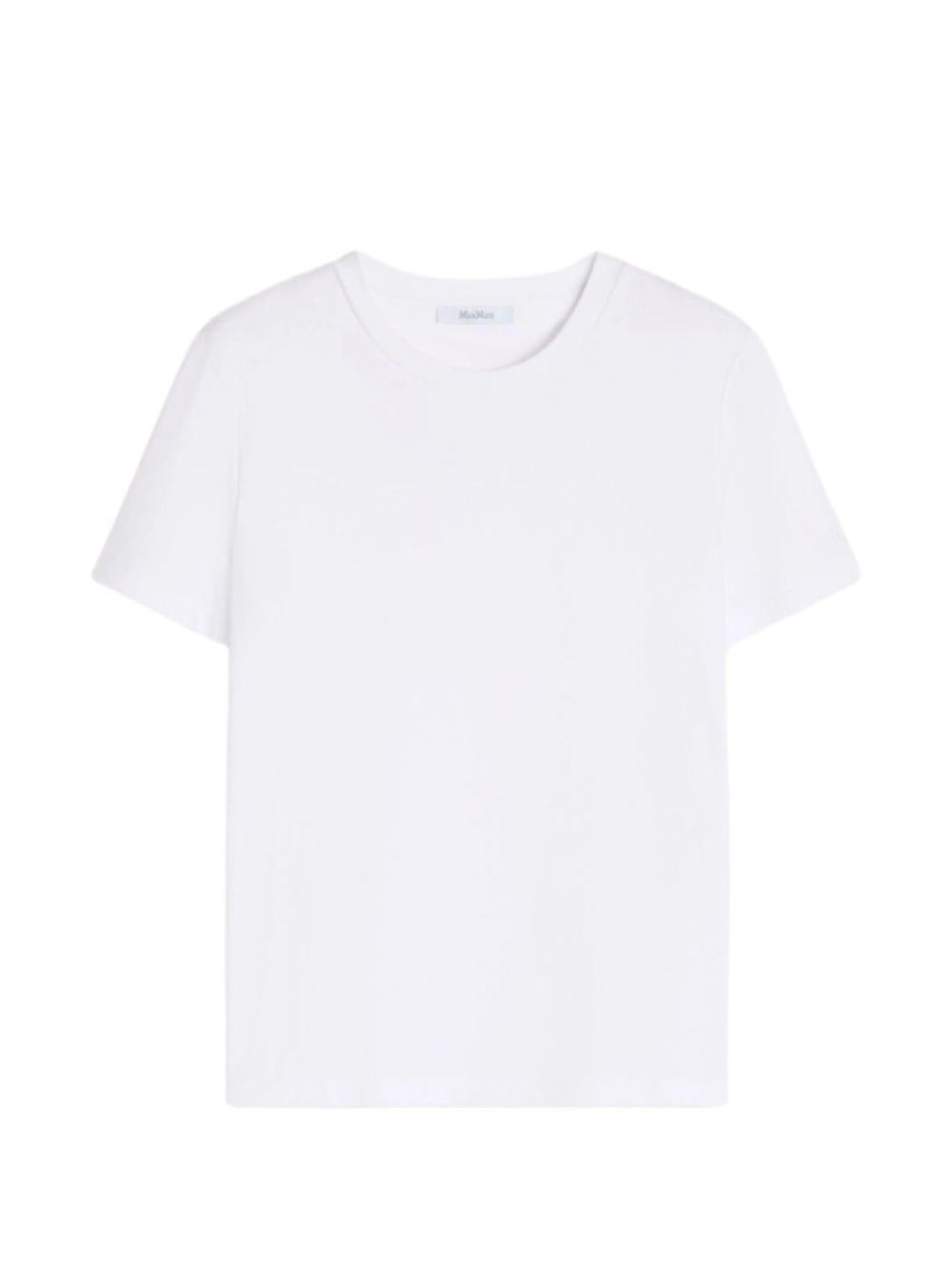 MAX MARA T-shirt a maniche corte Mxpmadia in cotone bianco 