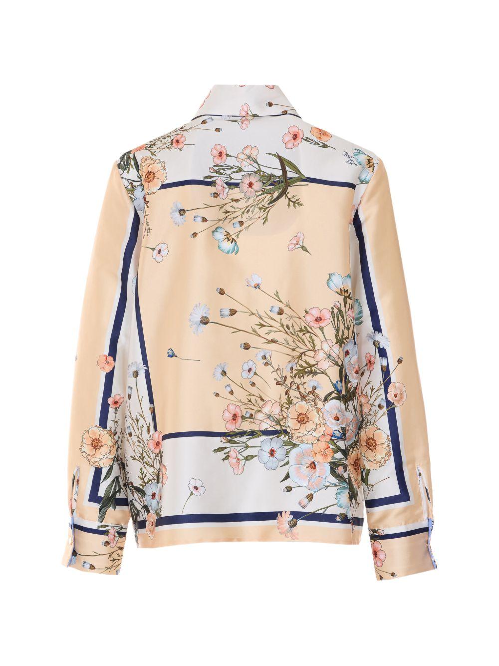 LIUJO Camicia con stampa grafica floreale 