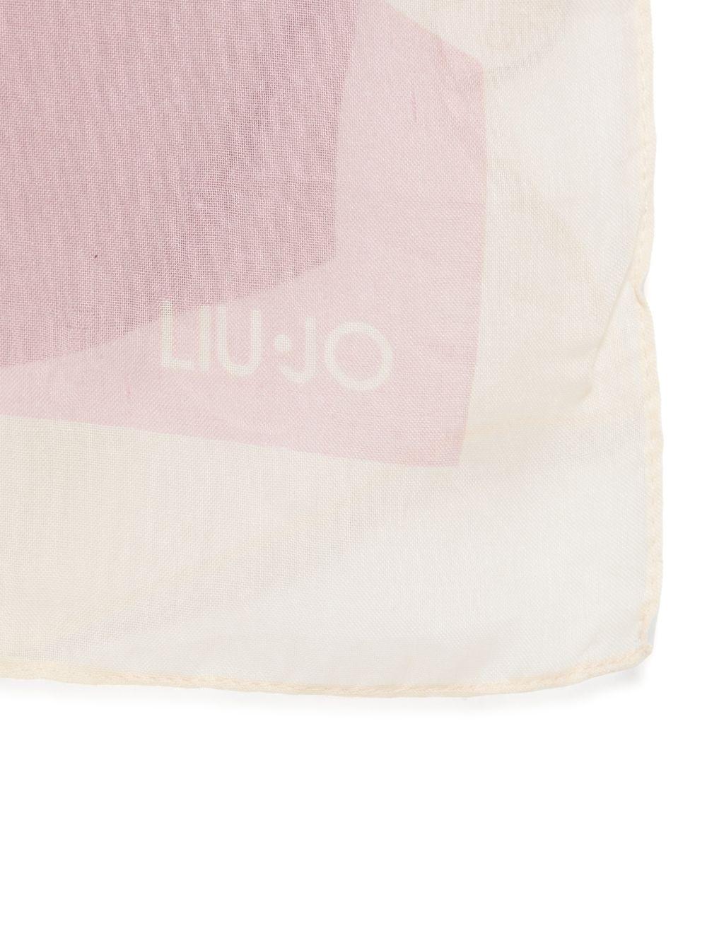 LIUJO Foulard con stampa floreale rosa 
