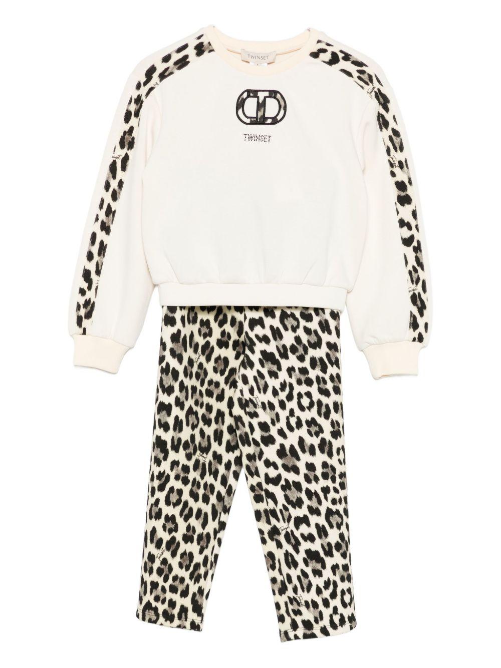 TWINSET Tuta sportiva leopardata 