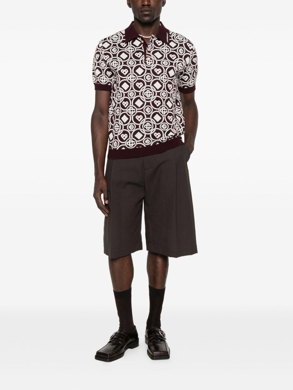 CASABLANCA Polo con monogram 