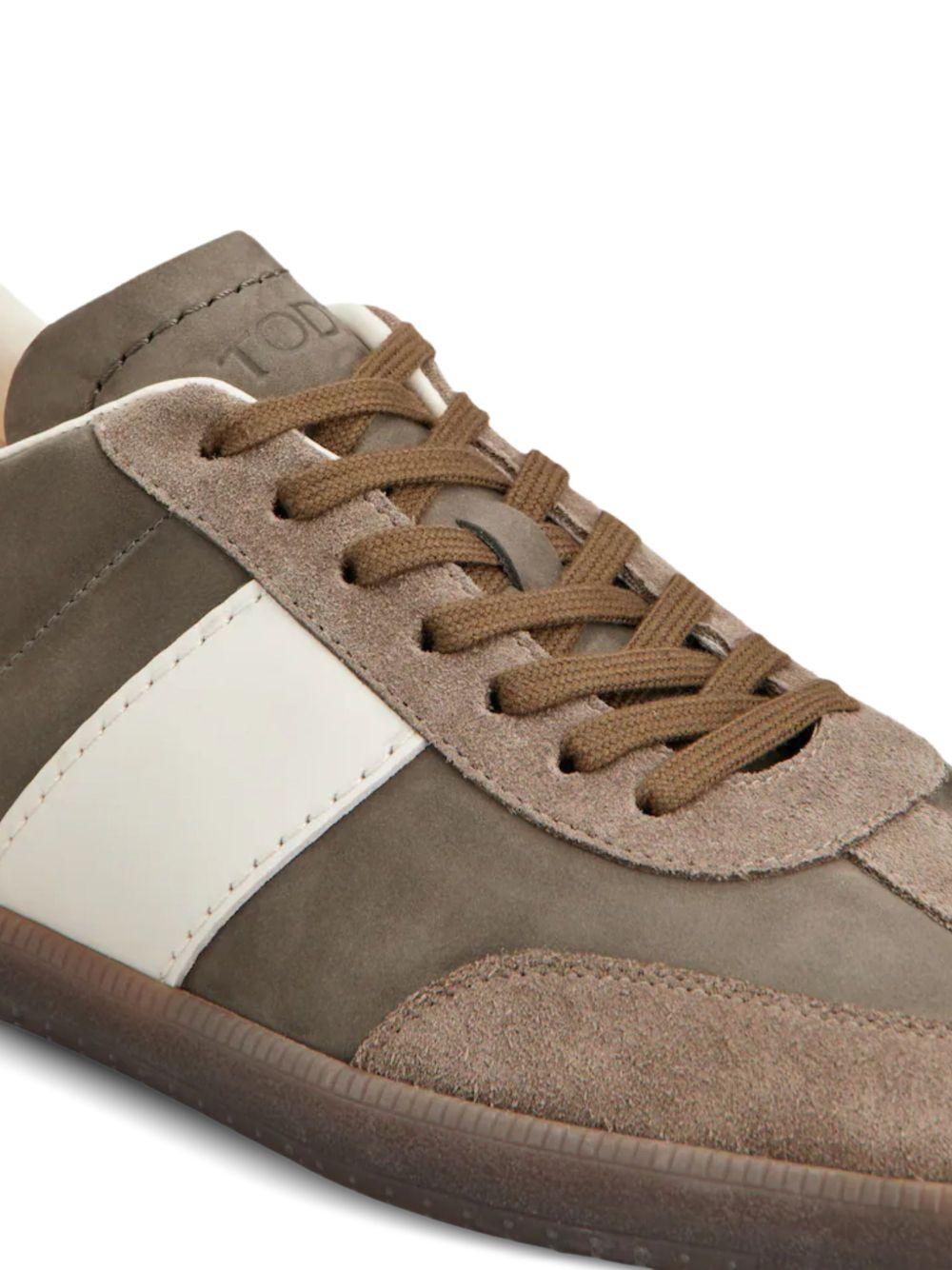 TODS Sneakers Tabs marroni con inserti 