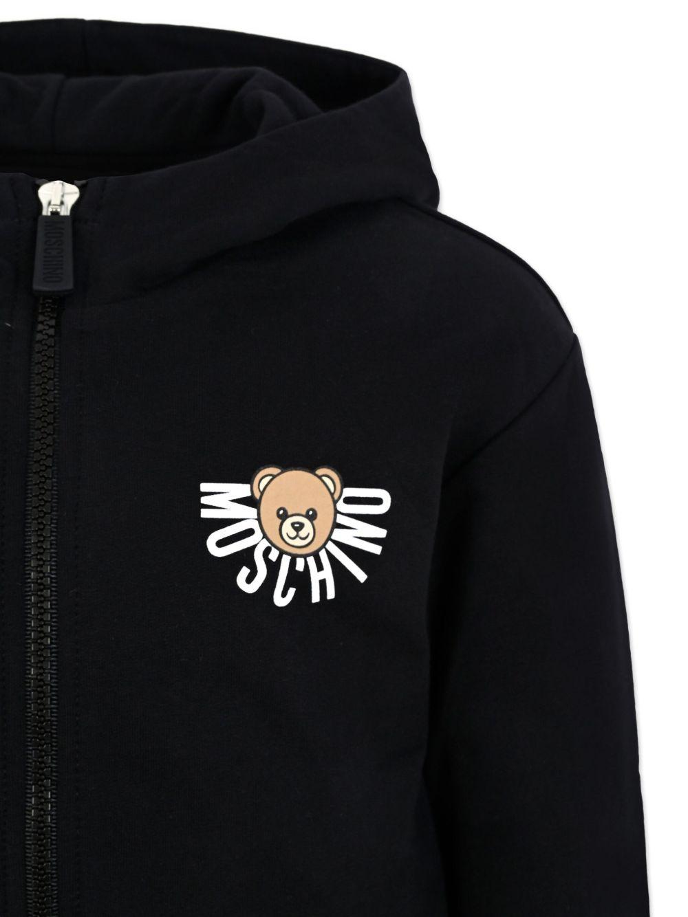 MOSCHINO Felpa in cotone con logo 