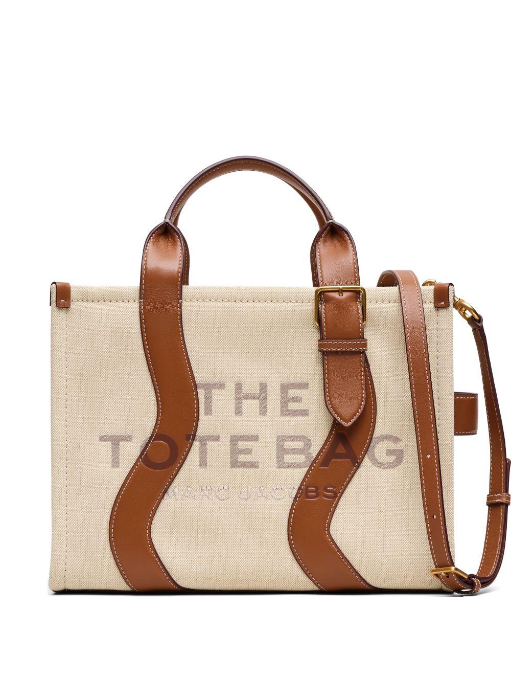 MARC JACOBS The Wavy Canvas Medium Tote Bag in tela 