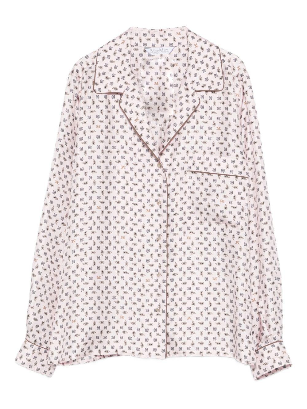MAX MARA Camicia Disco in seta con tasca 