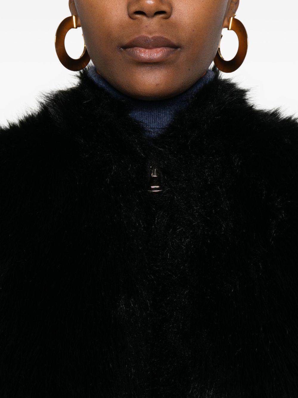 BETTA CORRADI Giacca in ecopelliccia con zip 