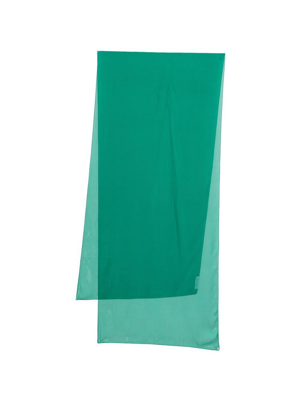 RAQUEL DINIZ Foulard in seta verde 