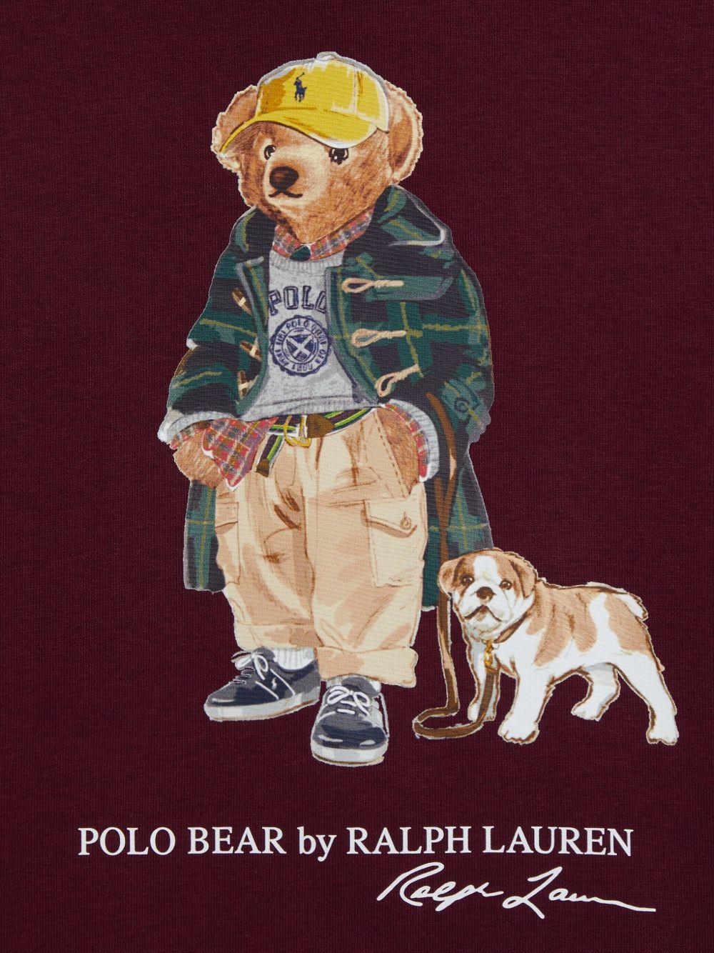 POLO RALPH LAUREN Felpa con cappuccio e stampa Polo Bear 