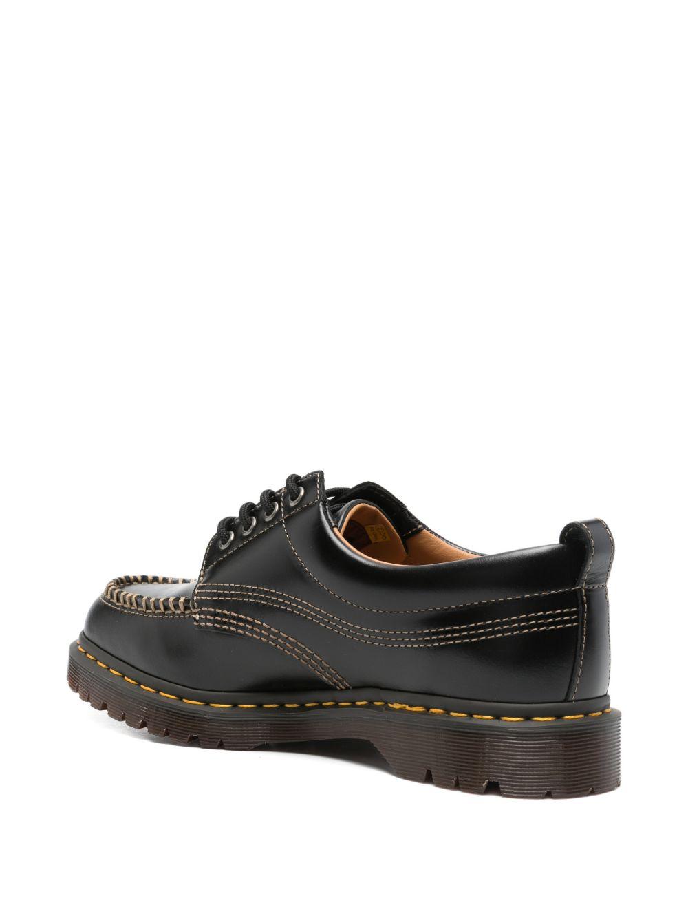 DR MARTENS Scarpe stringate Lowell nere con impunture a contrasto 