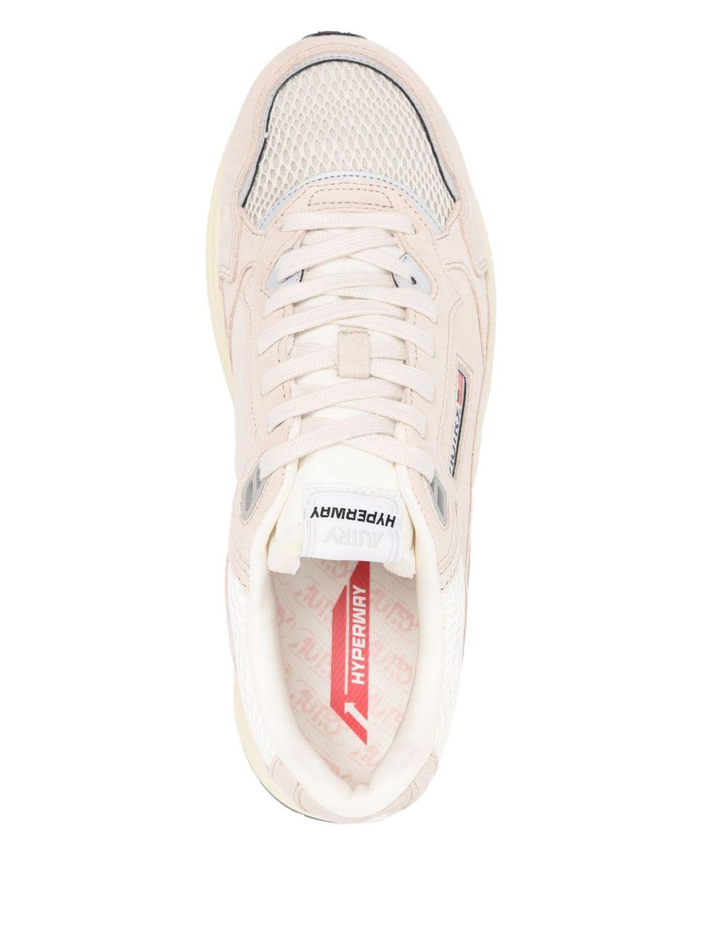 AUTRY Sneakers Medalist beige con inserti in suede 