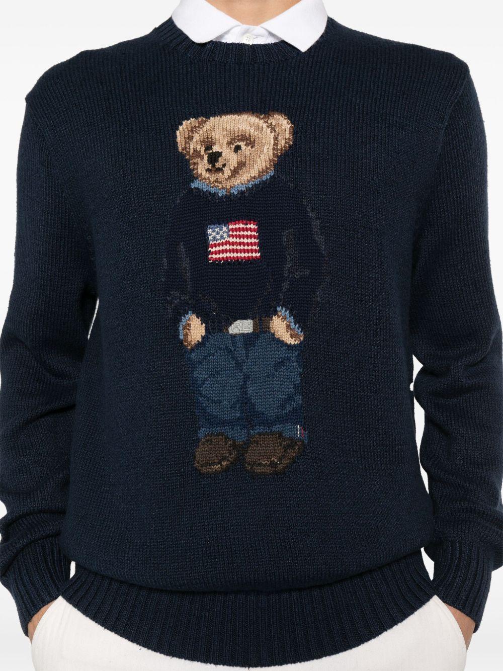 POLO RALPH LAUREN Maglia girocollo con Teddy Bear 