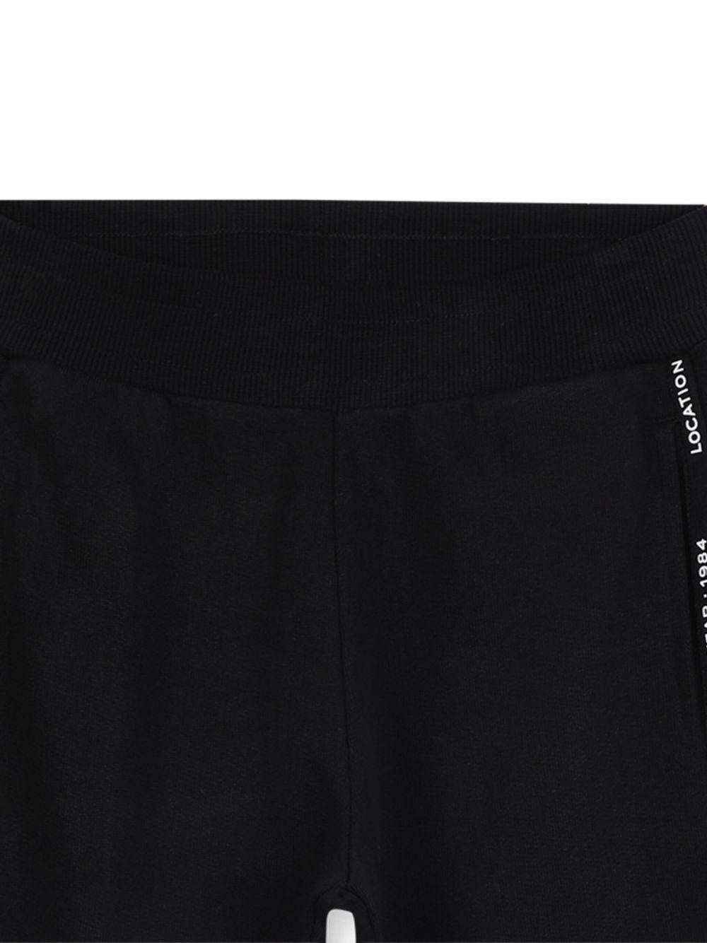 MARC JACOBS Pantaloni sportivi in cotone nero 
