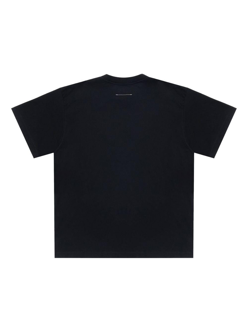 MM6 MAISON MARGIELA T-shirt girocollo con applicazione 