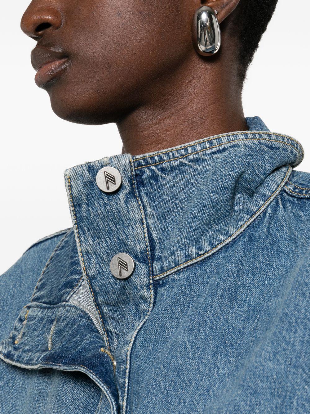 THE ATTICO Bomber in denim over 